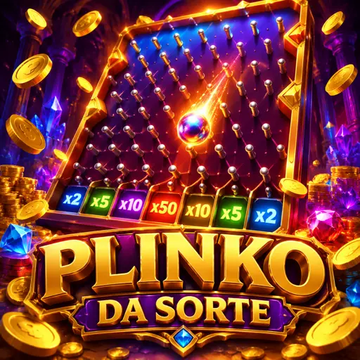 Bola caindo em tabuleiro Plinko