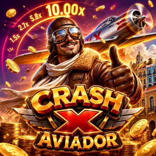 Curva minimalista do jogo Crash X com multiplicador em destaque